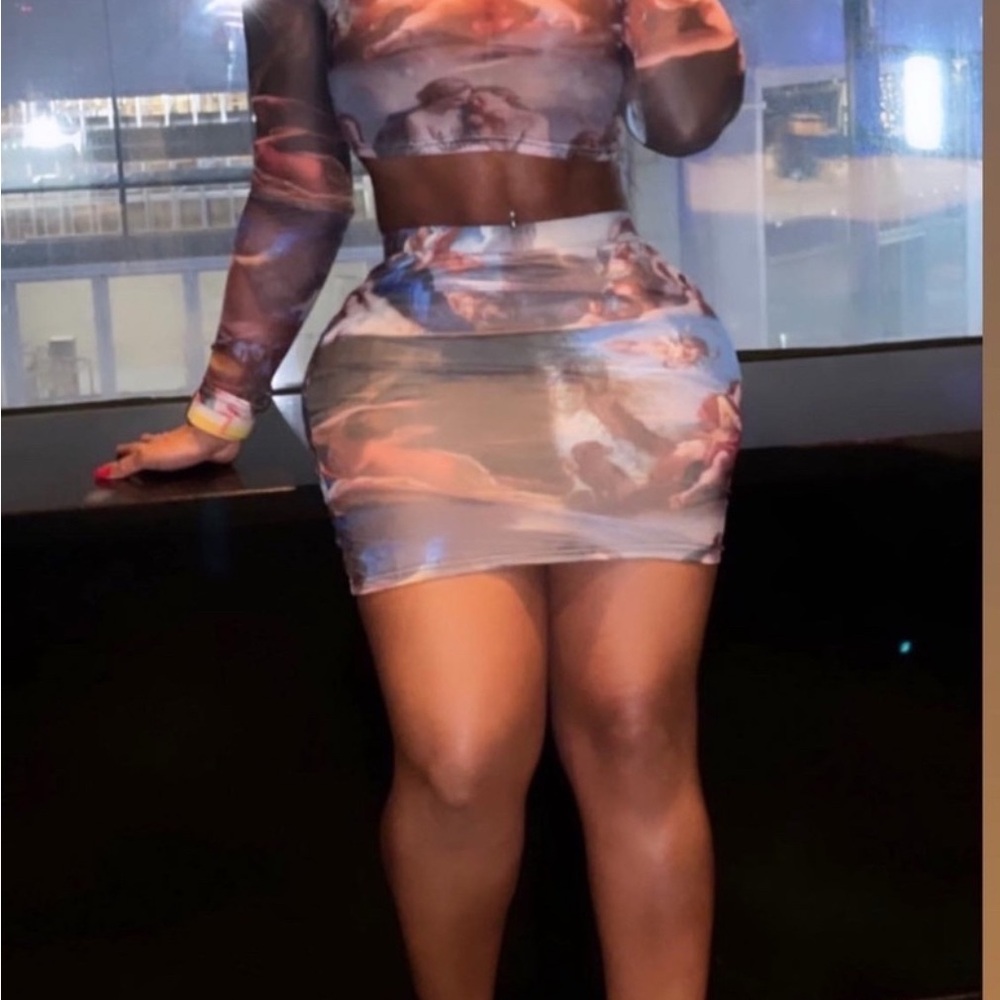 Sheer angel two-piece